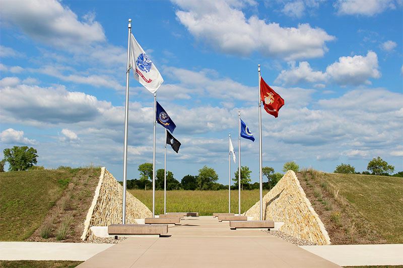 Veterans Honor Plaza at Kenosha County Veterans Memorial Park