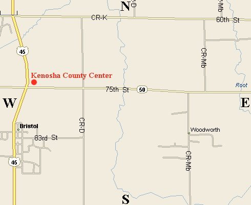 Kenosha County Center Map