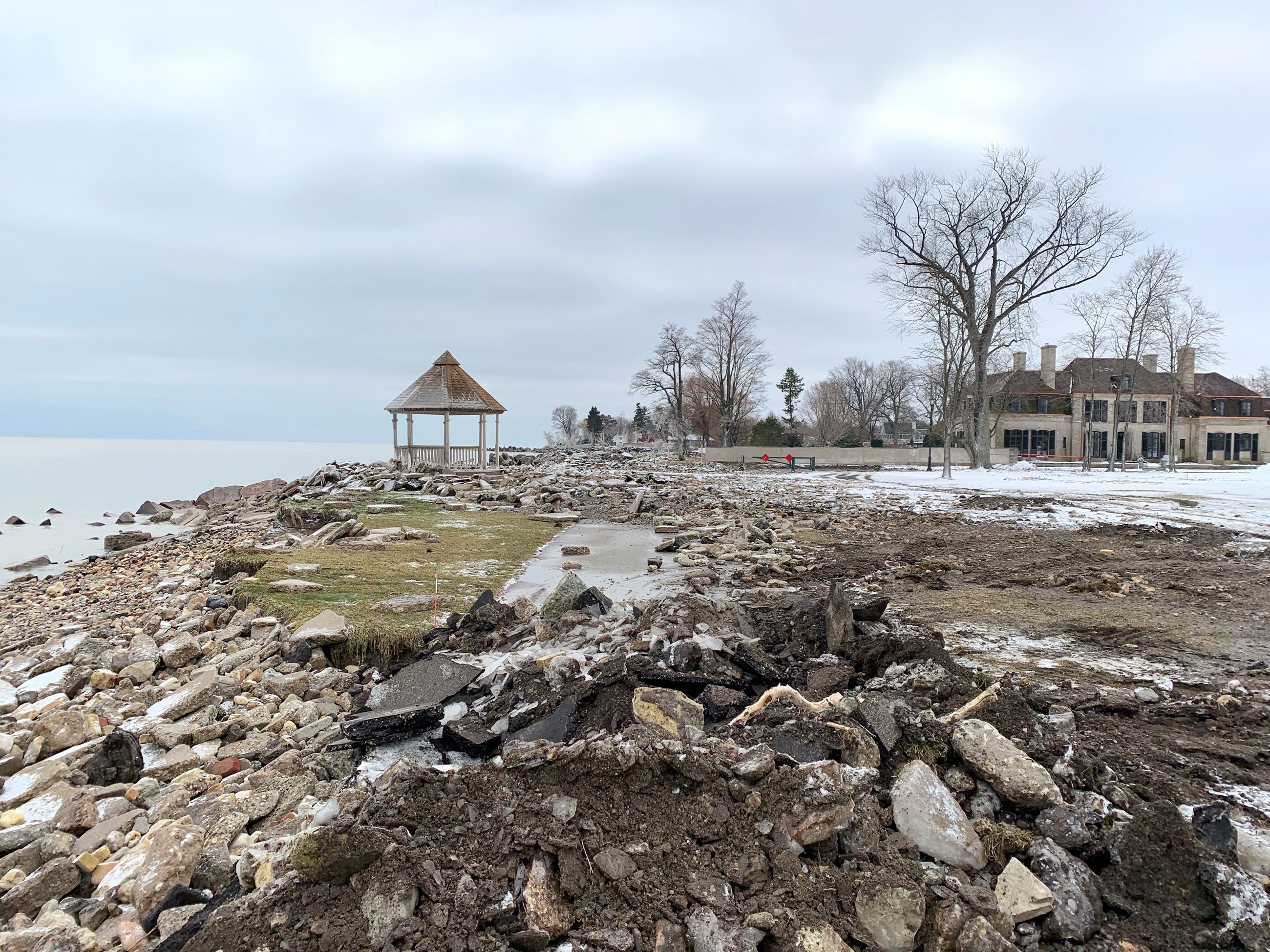 January 2020 Kemper lakefront damage