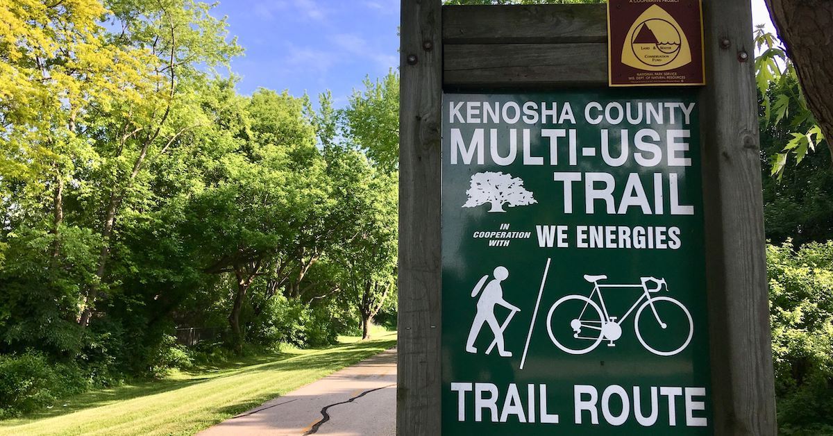 Kenosha County Multi-Use Trail sign