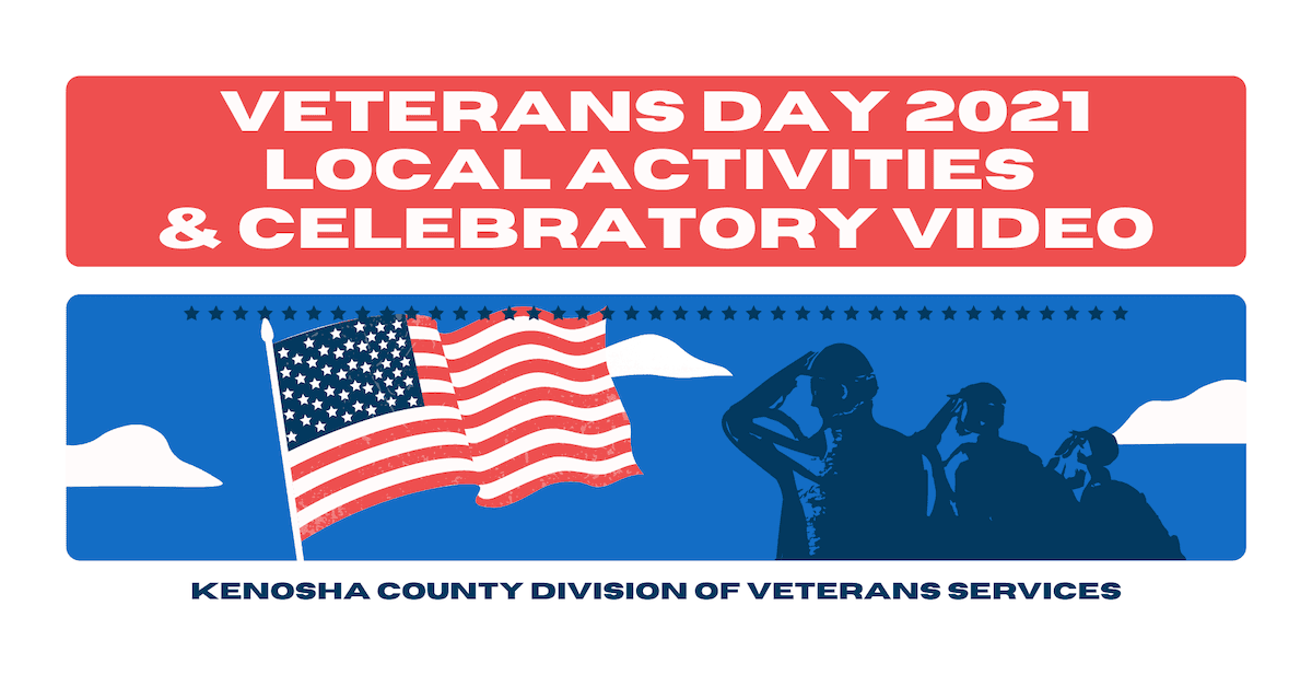 2021 Veterans Day activities and video logo