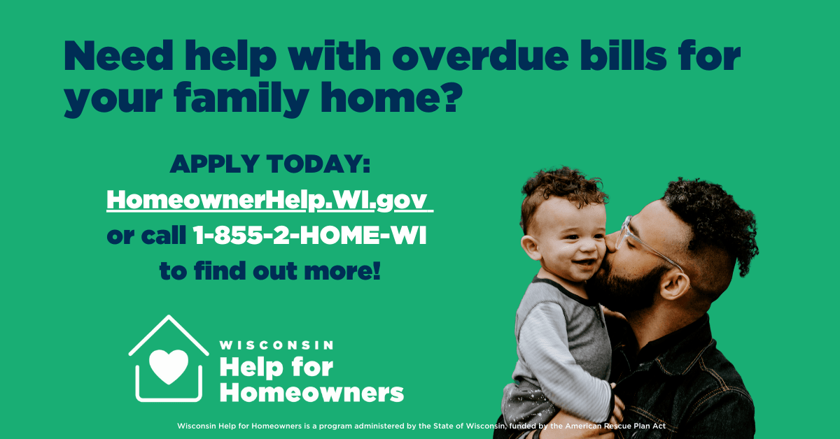 Wisconsin Help for Homeowners graphic
