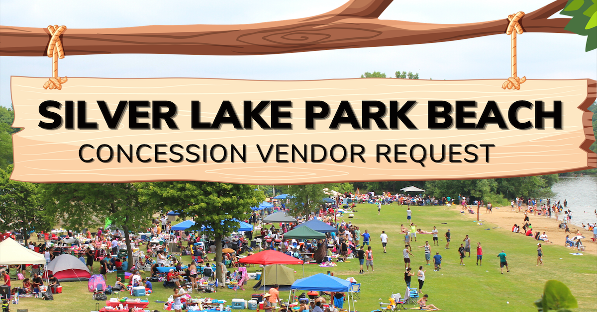 Graphic reading "Silver Lake Park Concession Vendor Request"