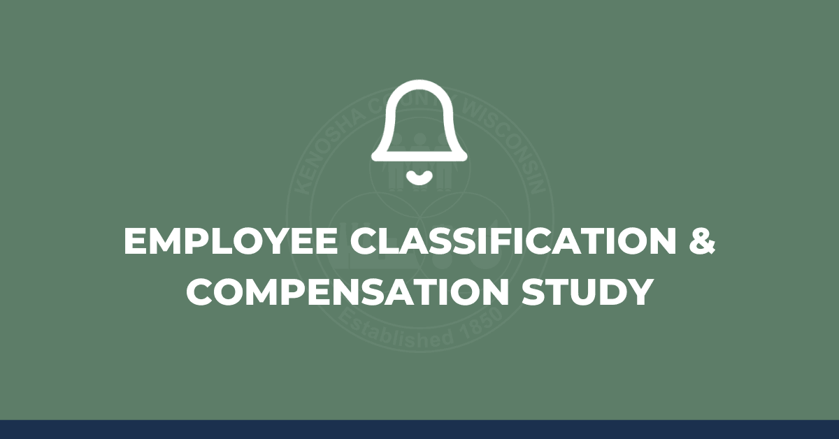 Graphic reading "EMPLOYEE CLASSIFICATION & COMPENSATION STUDY"