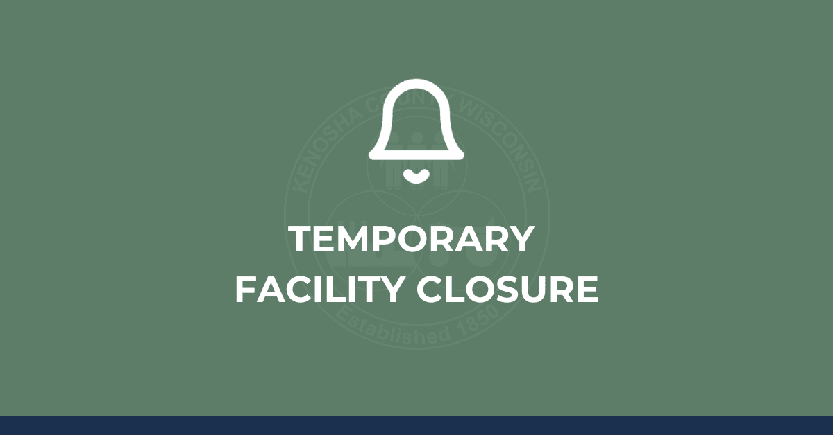 Graphic with text: TEMPORARY FACILITY CLOSURE