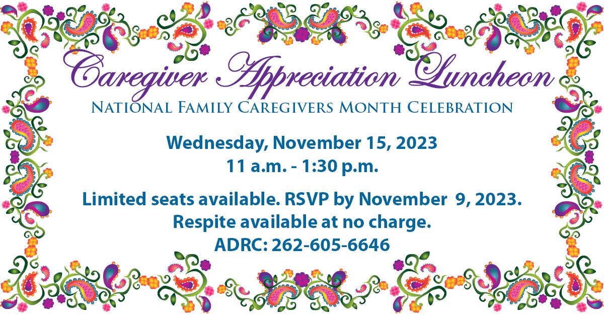 2023 Family Caregivers Appreciation Lunch graphic