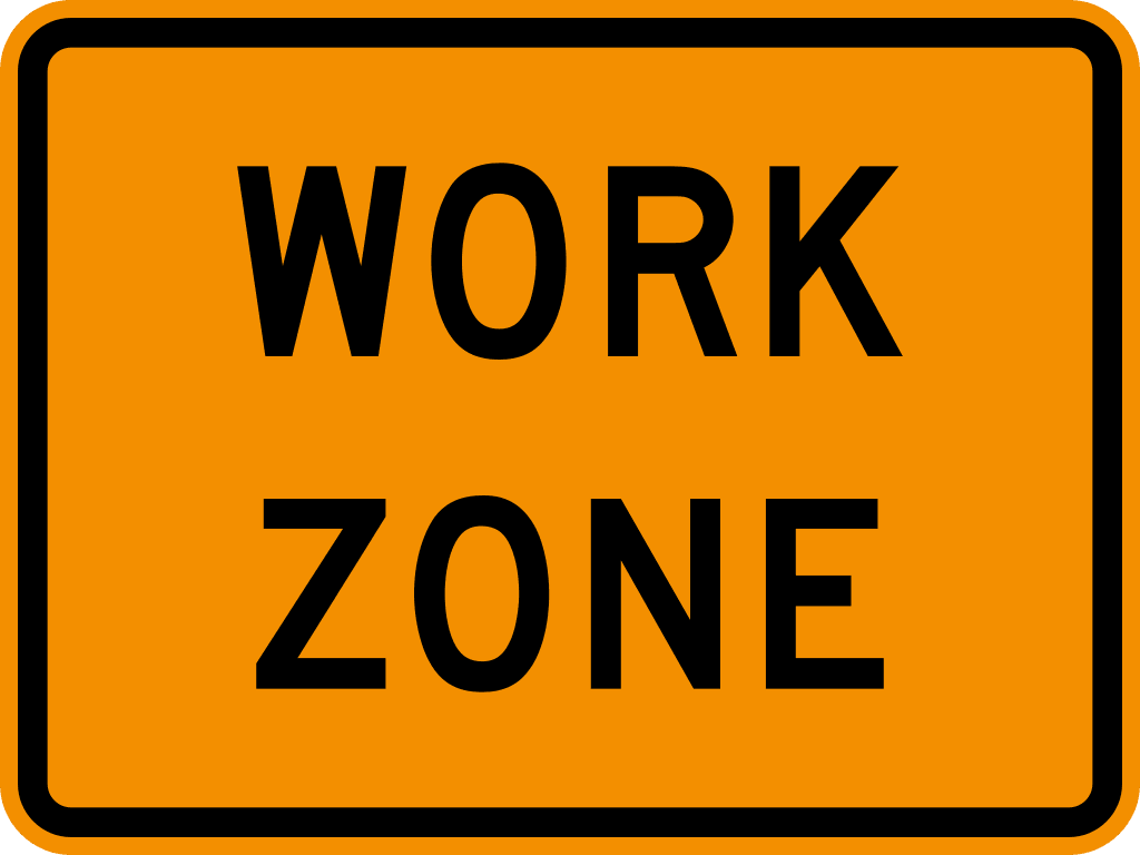 Work zone sign