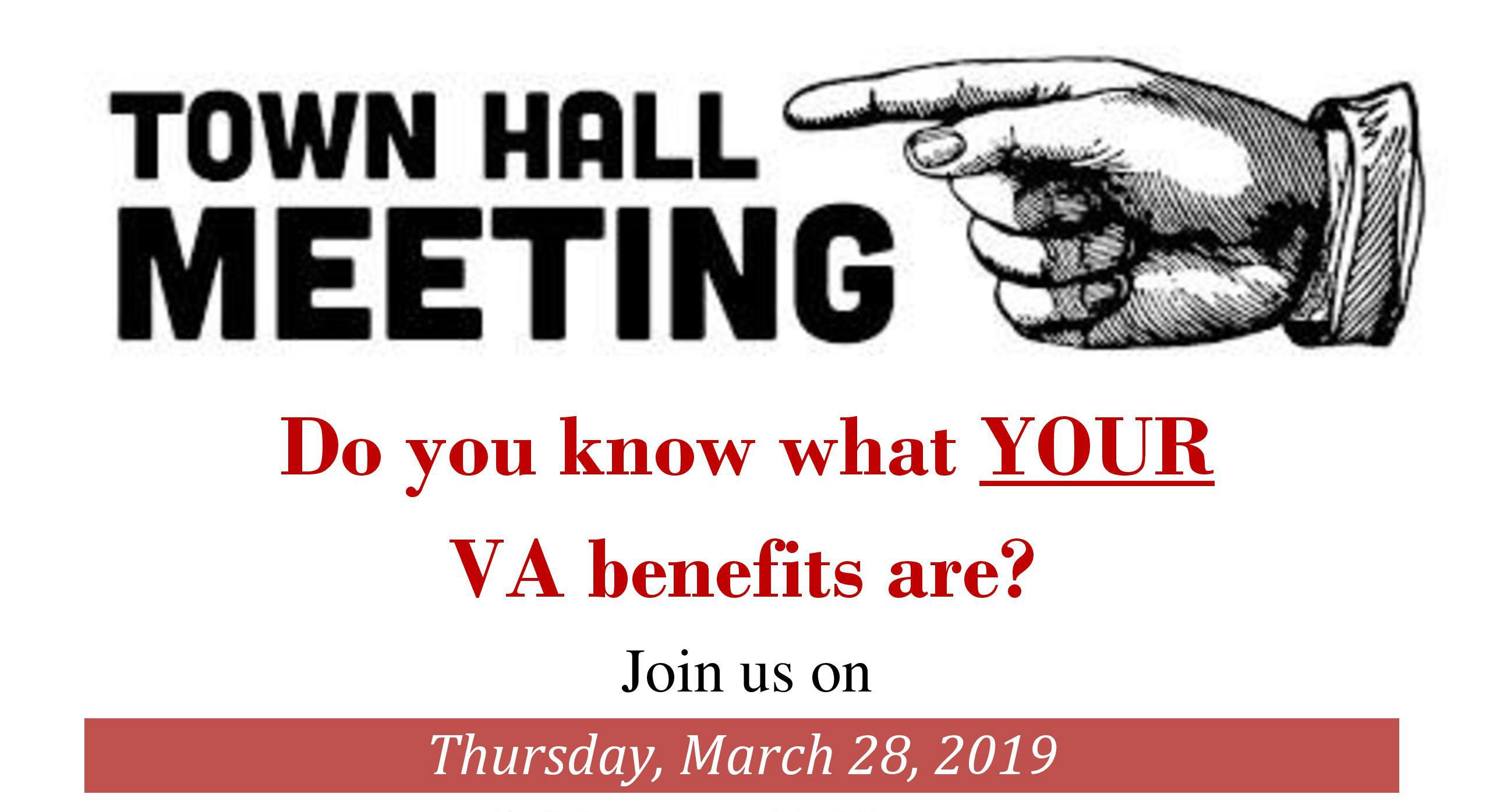 2019 veterans town hall flyer