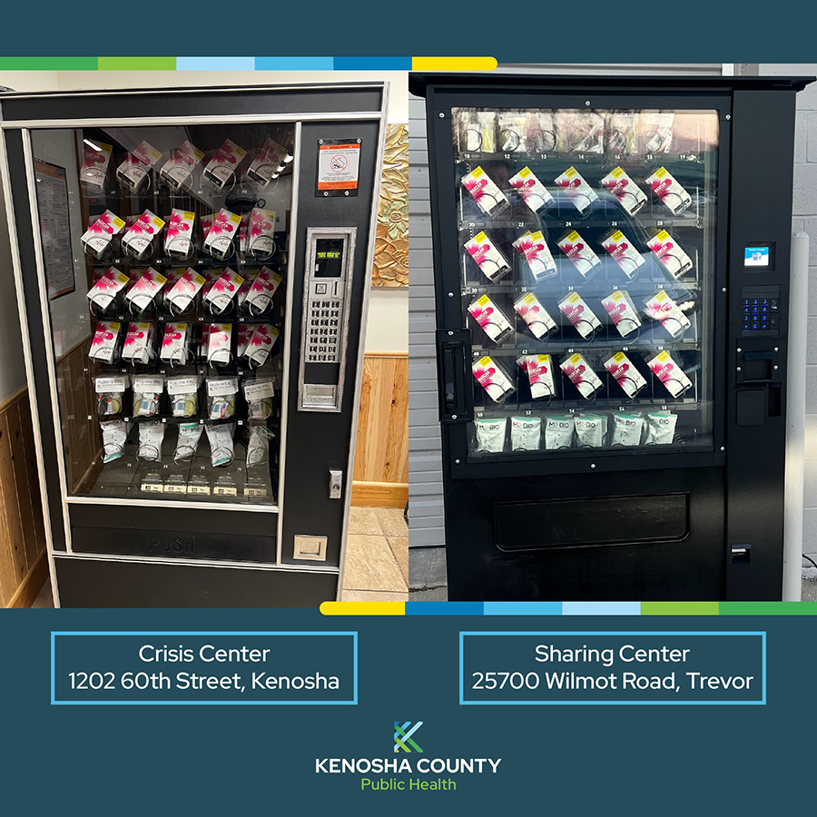 Kenosha County Public Health's Narcan vending machines